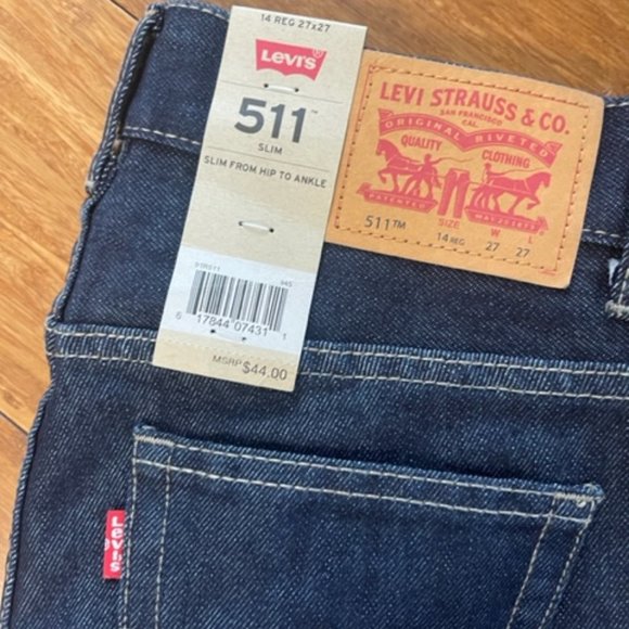 Levi's 511 Slim Jeans Size 8, 14 or 16 Reg - Picture 6 of 13